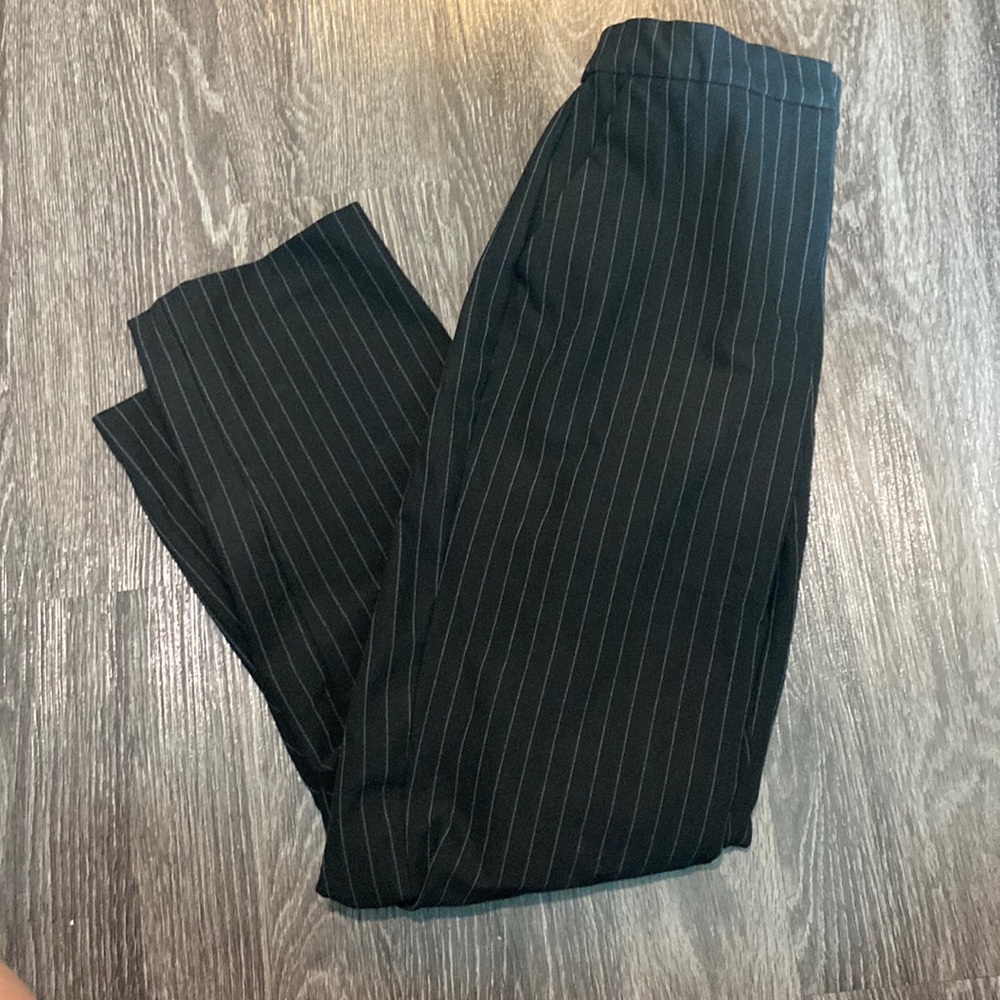 Express super high waist pinstripe  ankle pant